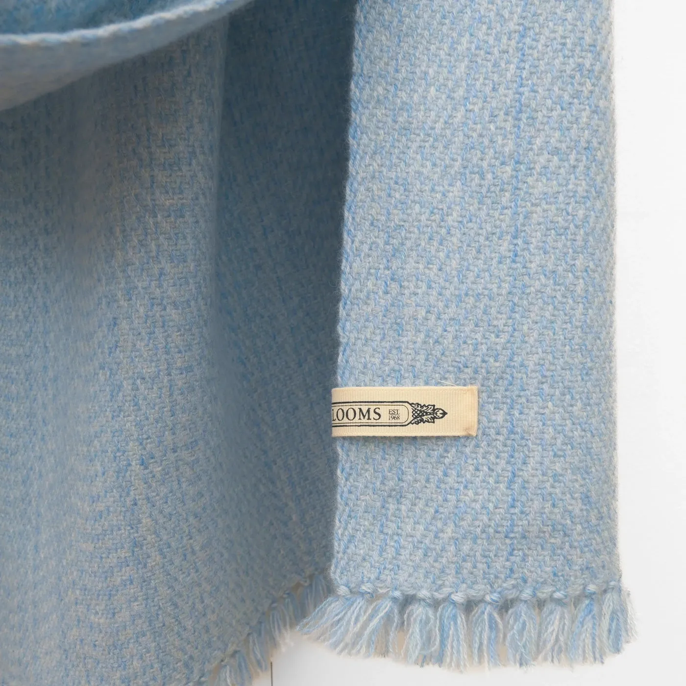 Crystal Blue Handwoven Cashmere Wrap