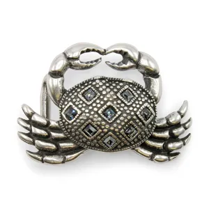 Crystal Encrusted Crab Buckle 30mm