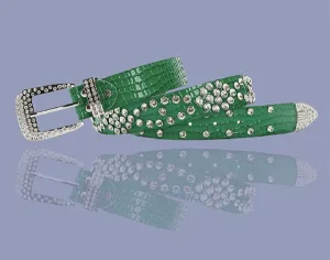 Crystal Leather belt