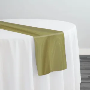 Crystal Organza Table Runner in Olive 337