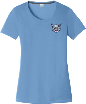 CT Bobcats Ladies PosiCharge Competitor Cotton Touch Scoop Neck Tee