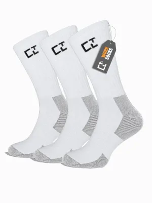 CTL® 10 PAIRS UNISEX WHITE WORK SOCKS