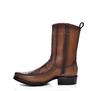 Cuadra Chestnut Ostrich Boots