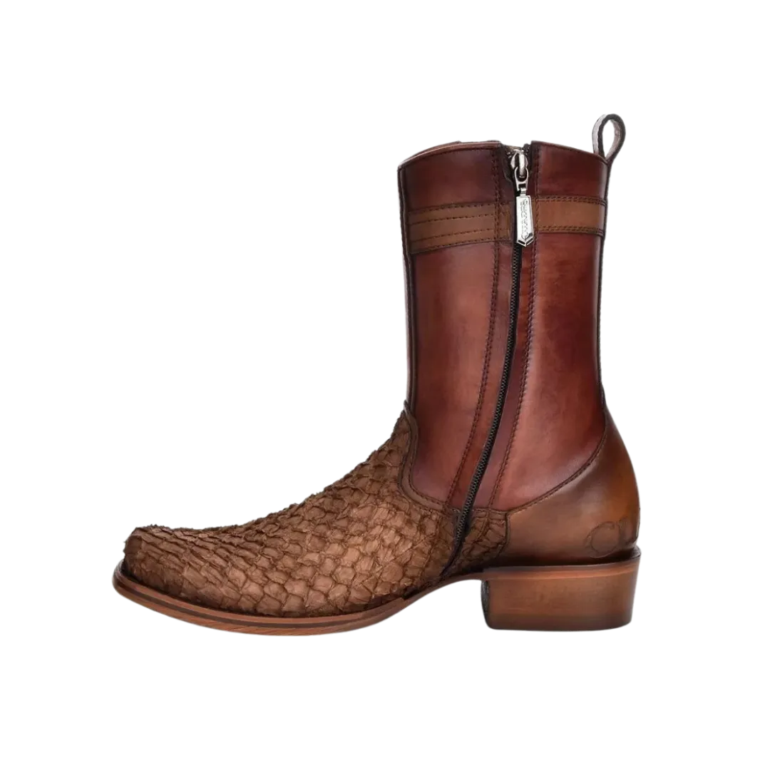 Cuadra Men's Fish Skin Pirarucu Boots