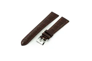 Cuba Libre Brown Alligator-Pattern Strap