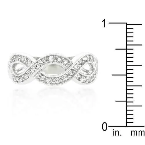 Cubic Zirconia Infinity Band