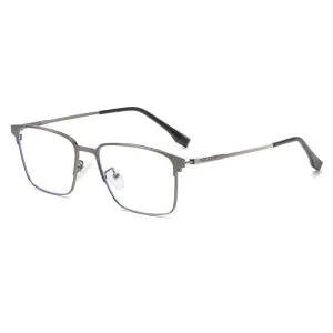 Cubojue Men's Full Rim Square Titanium Reading Glasses 101979