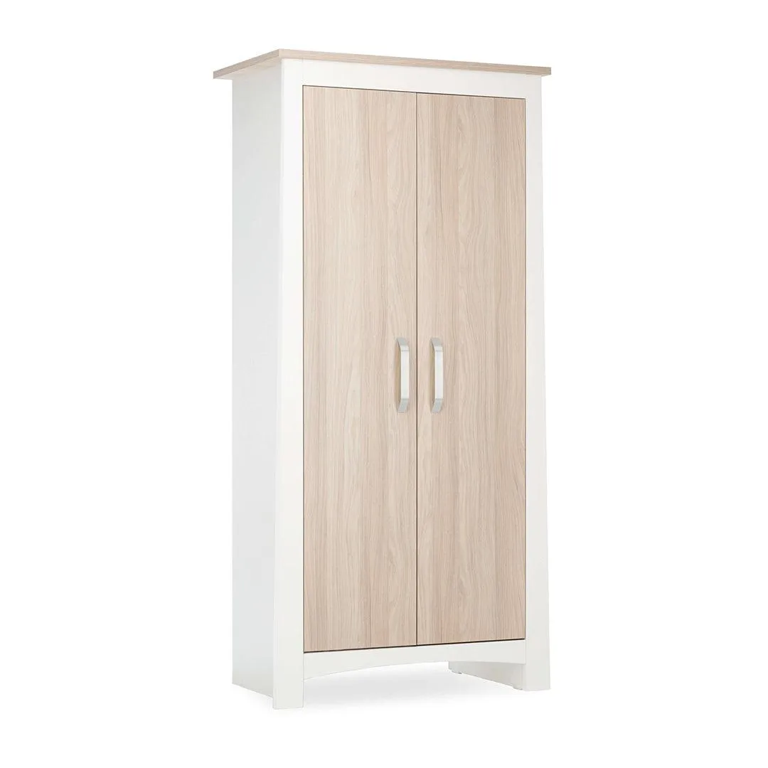 CuddleCo Ada Wardrobe - White/Ash