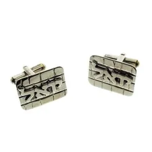 Cuff Links- Hebrew Name 972 Silver Or 14kt Gold