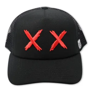 CULT MESH TRUCKER (BLACK/RED) SNAPBACK