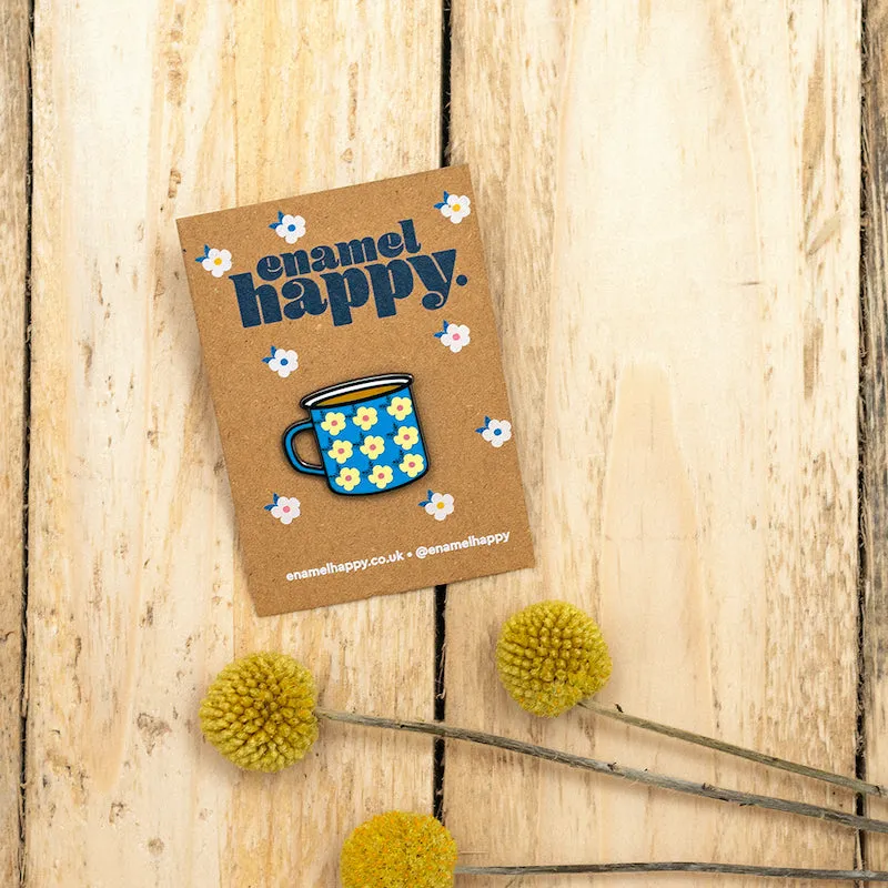 Cup of Tea - Happy Cup Enamel Pin Badge - Enamelhappy