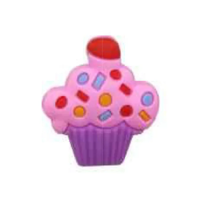 Cupcake Lollipop Candy Croc Charms Shoe Charms Decorations 6pcs Set