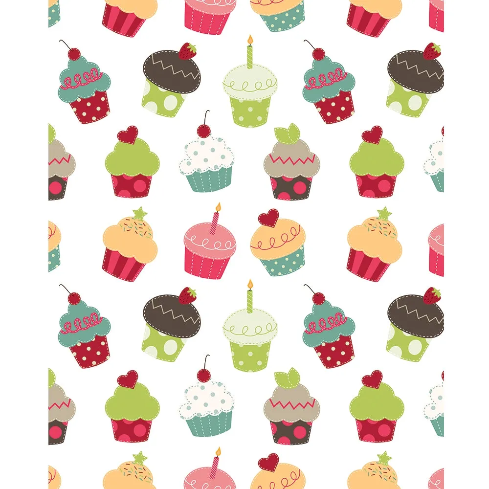 Cupcakes Printed Backdrop