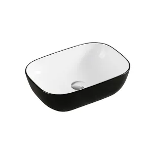 CURO Above Counter Basin Gloss Black White