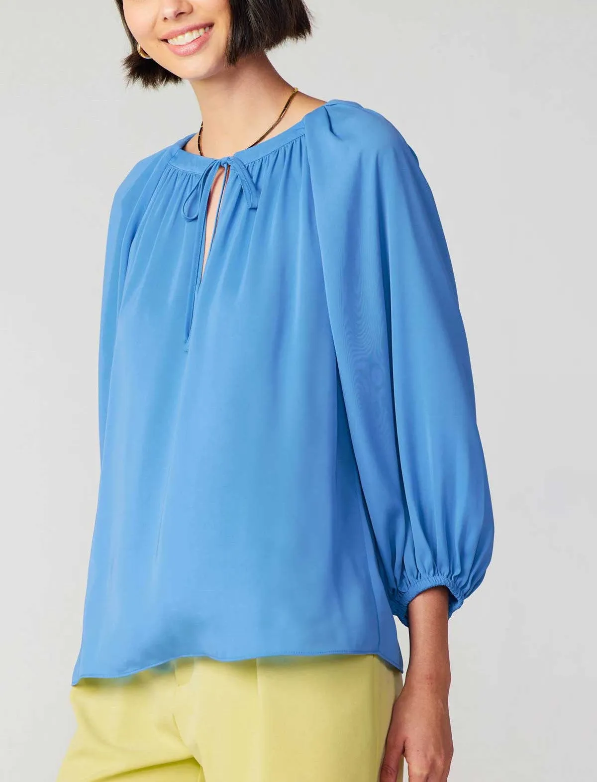 Current Air Pleated Raglan Blouse