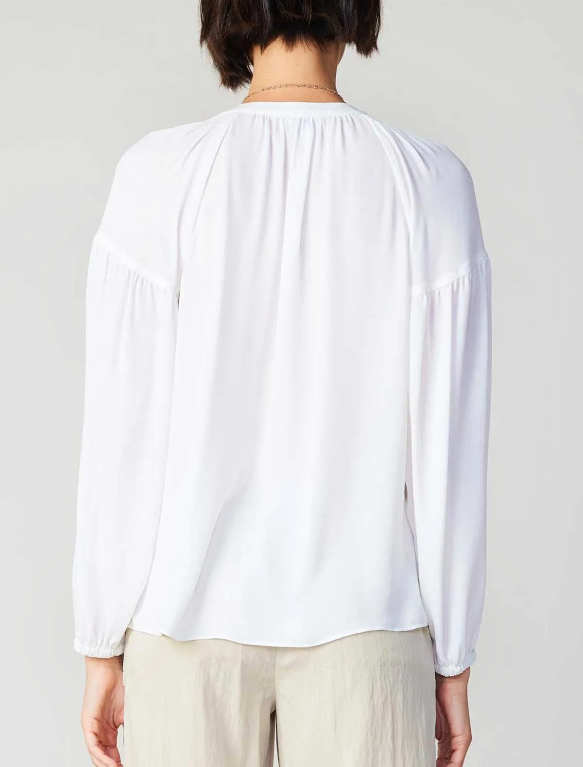 Current Air Split Neck Blouse