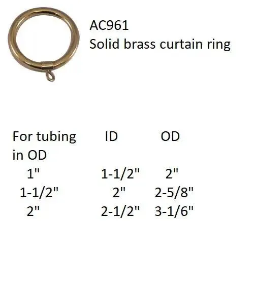 Curtain Ring for 1" Tubing