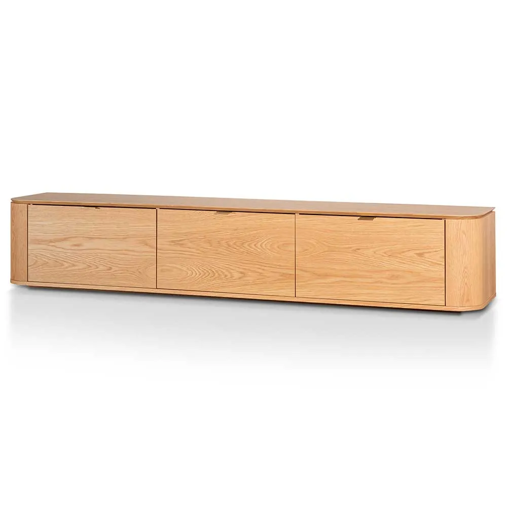 Curve 2.4 TV Entertainment Unit - Natural Oak