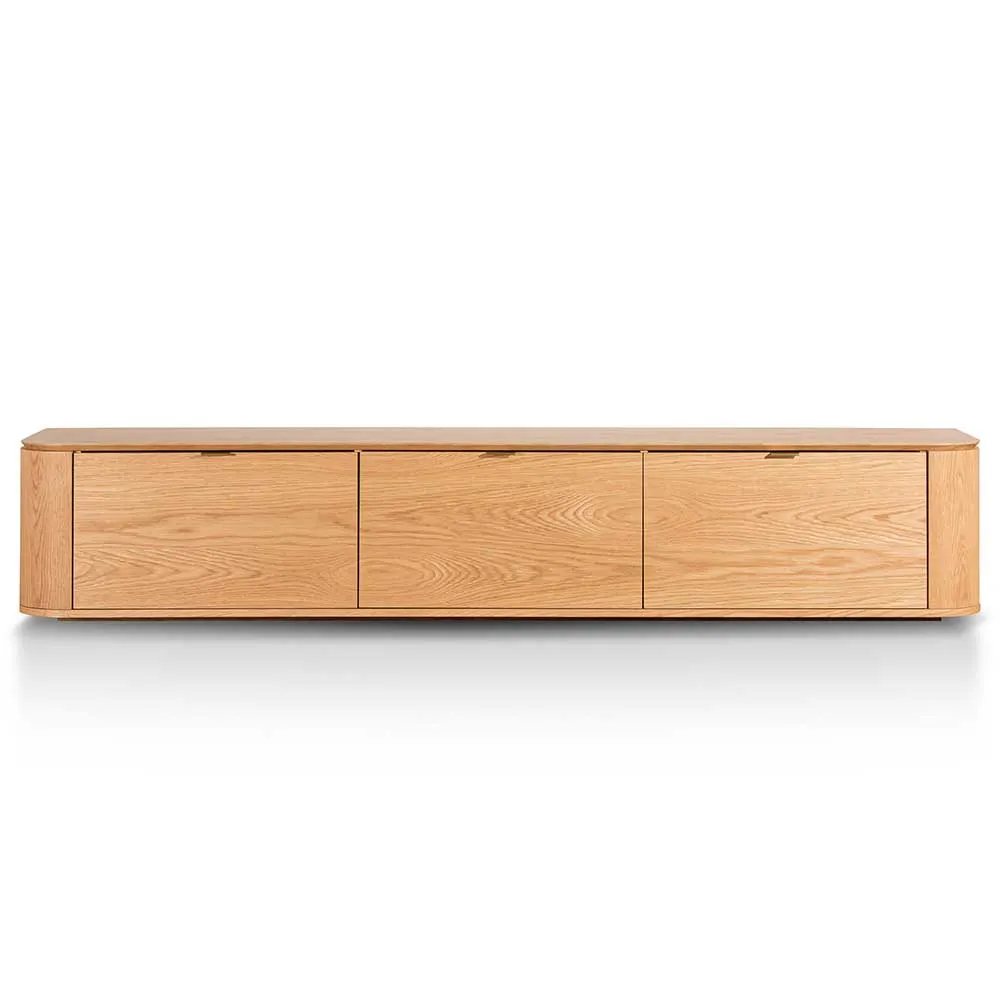 Curve 2.4 TV Entertainment Unit - Natural Oak