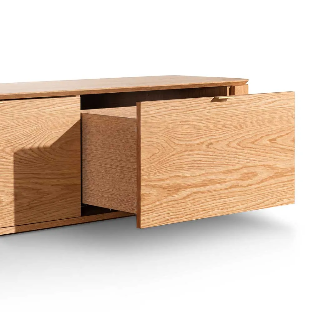 Curve 2.4 TV Entertainment Unit - Natural Oak