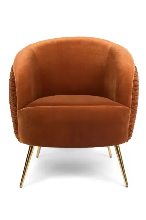 Curved Orange  Lounge Chair  | Bold Monkey So Curvy