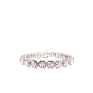 Cushion Illusion Diamond Bracelet