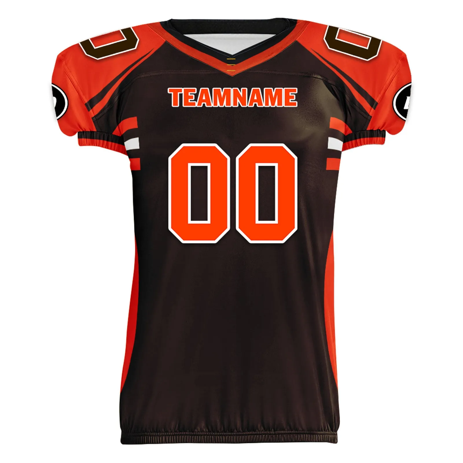 Custom Black Orange Ohio High-Performance American Football Jersey FBJ06-D023001-8