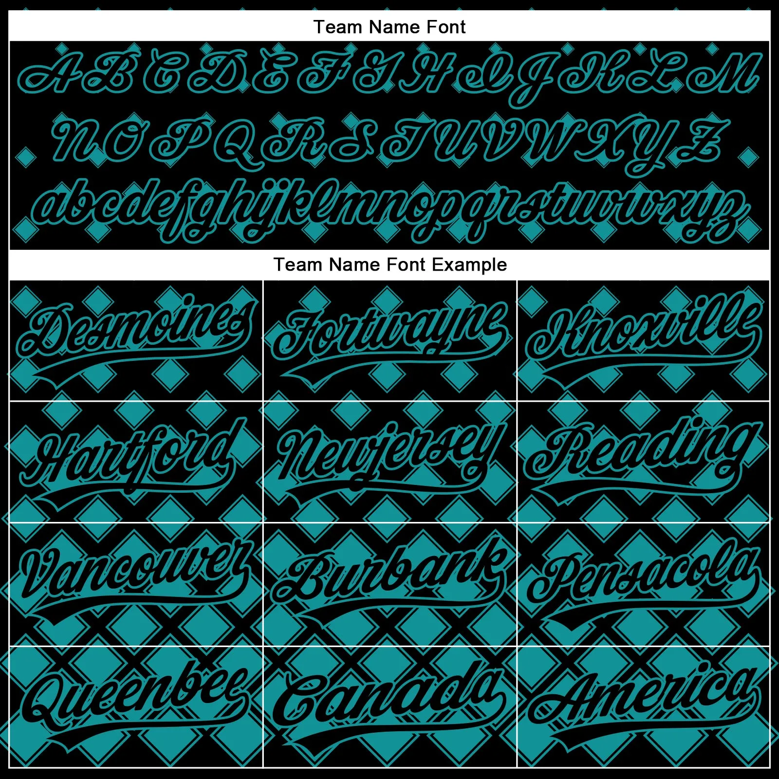 Custom Black Teal 3D Pattern Design Geometric Shapes Authentic Baseball Jersey