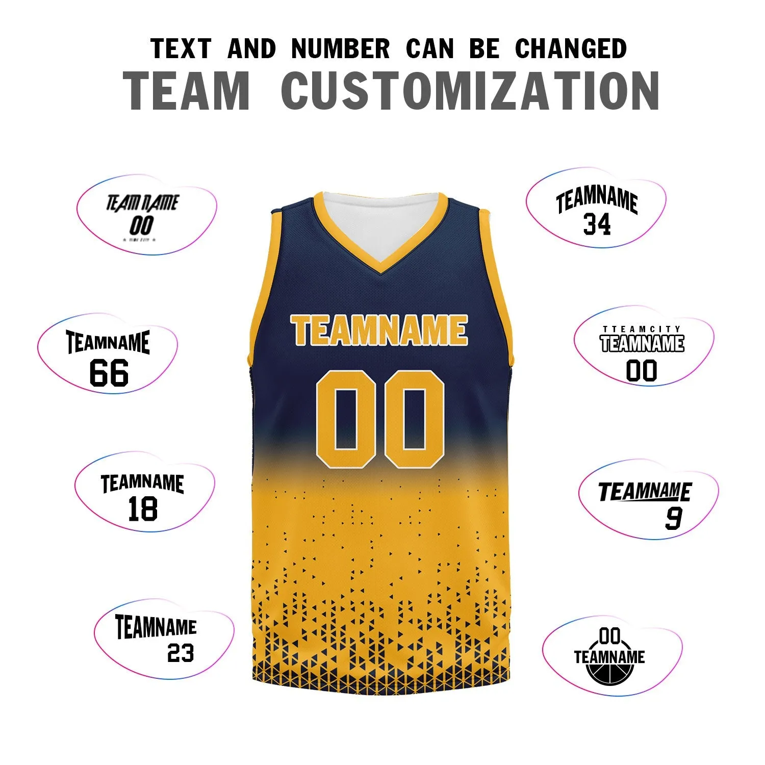 Custom Blue Yellow Fade Fashion Sports Uniform Basketball Jersey BBJ01-D020102-6