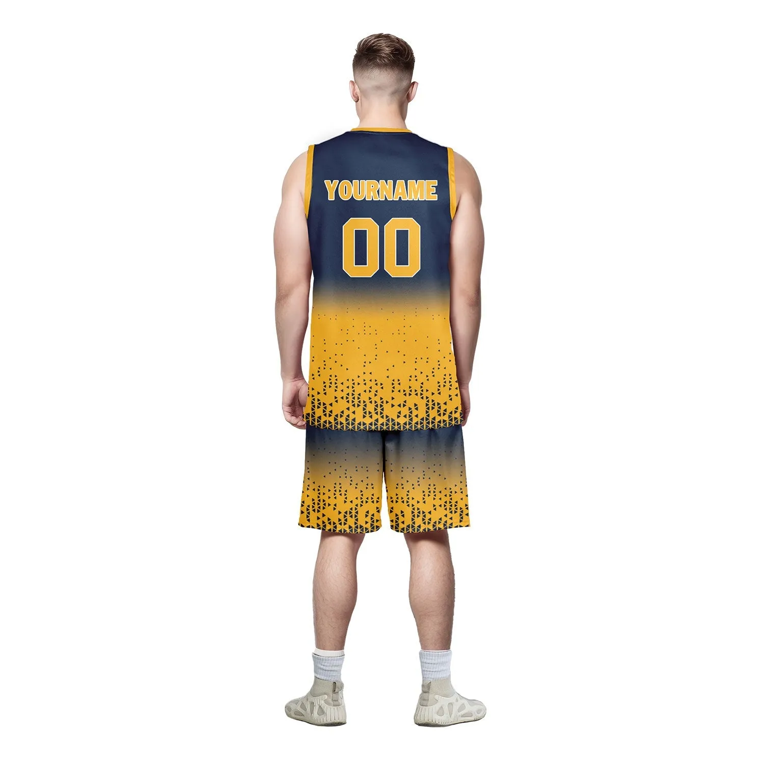 Custom Blue Yellow Fade Fashion Sports Uniform Basketball Jersey BBJ01-D020102-6