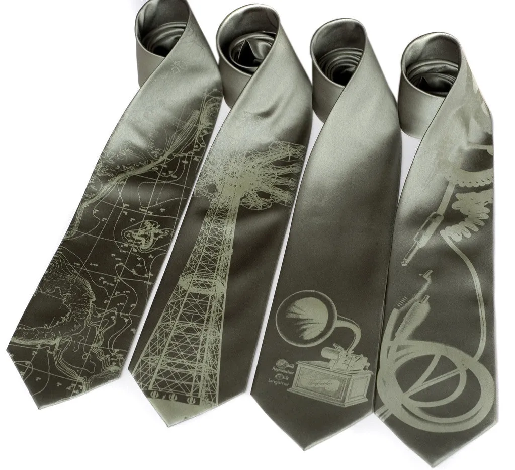 Custom Color Printed Neckties, Standard or Narrow Size