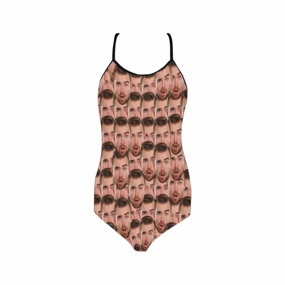 Custom Face My Husband Women's Slip One Piece Swimsuit