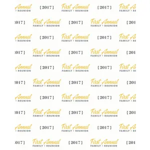 Custom Family Reunion Printed Backdrop