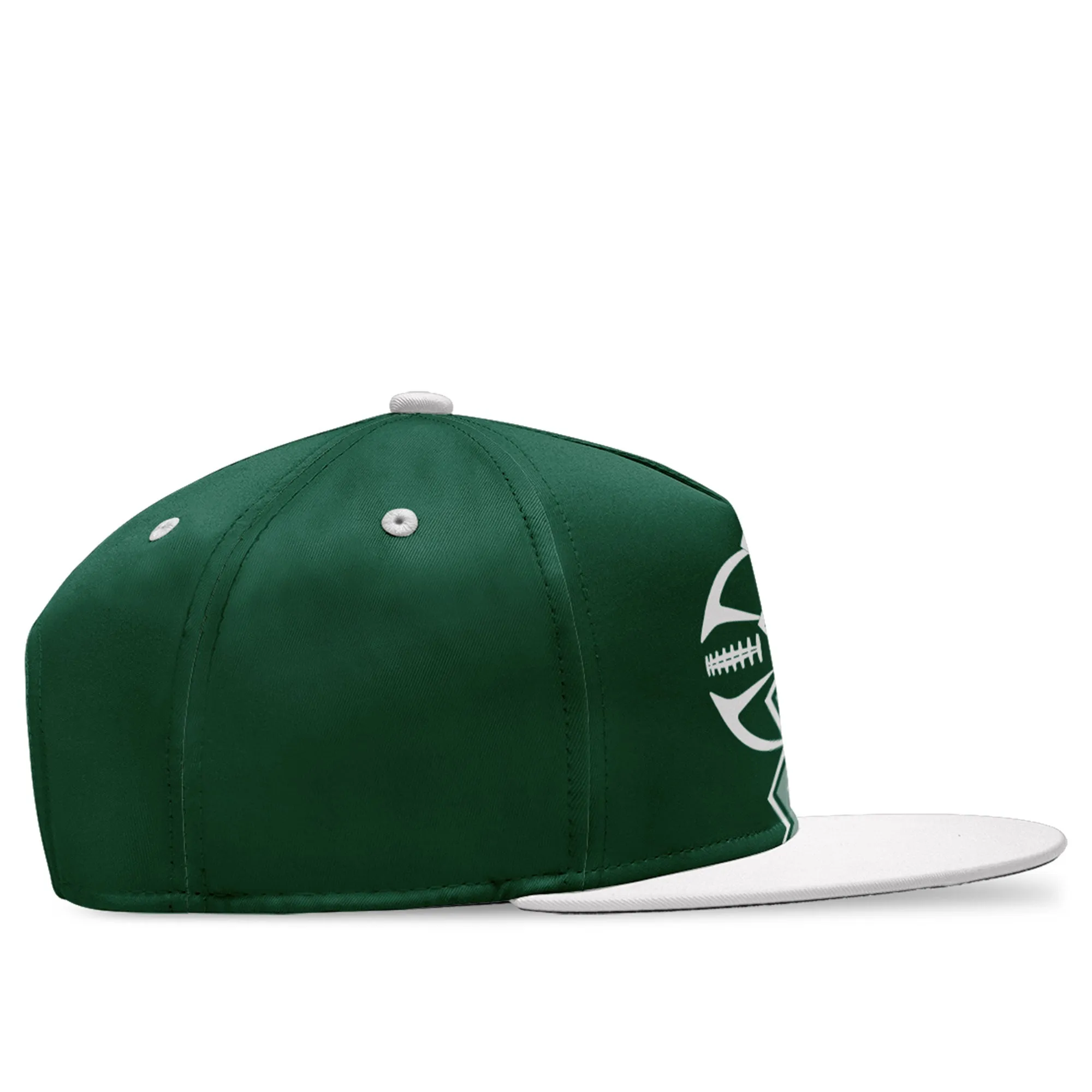 Custom Green White New York Hat Sport Design Cap Stitched Adjustable Personalized PR067B-D028017-30