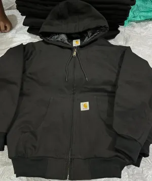 Custom handpick Carhartt style rework  black hooded