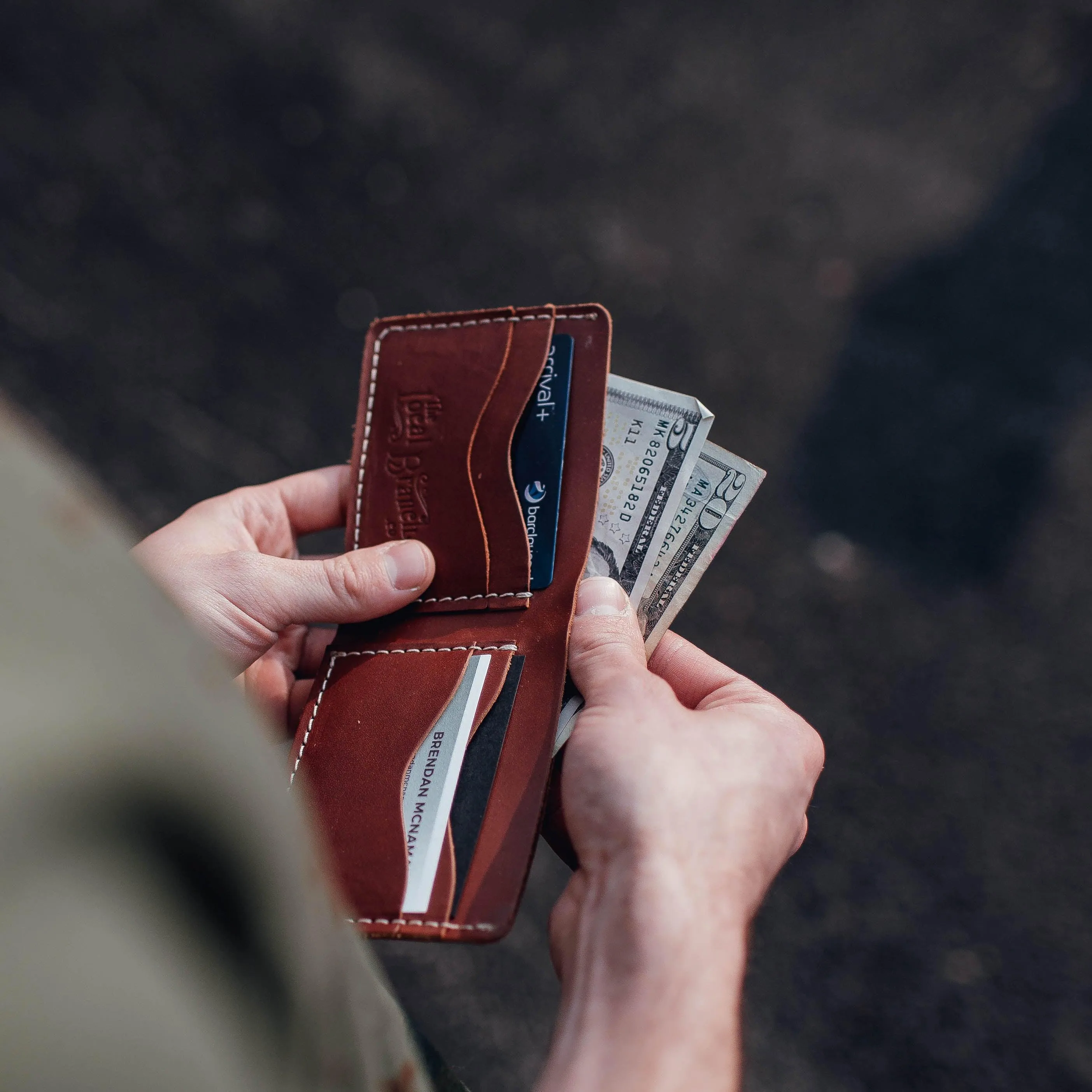 Custom Leather Bifold Wallet