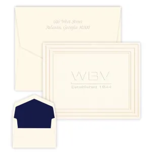 Custom Logo Embossed Stationery