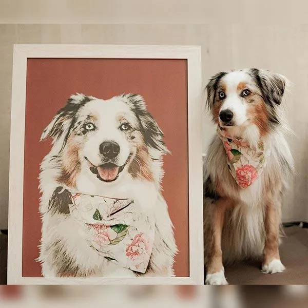 Custom Pet Art Framed Print