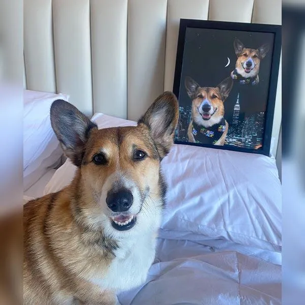 Custom Pet Art Framed Print