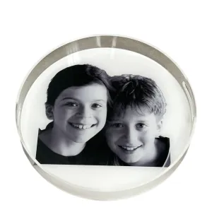 Custom Picture Acrylic Round Tray 14"