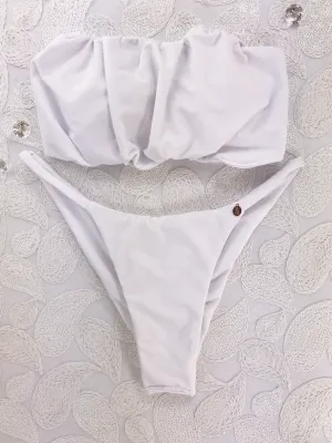 Custom Seamless Strapless Bikini(choose any color fabric)