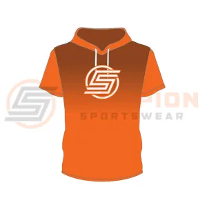 CUSTOM SUBLIMATED HOODED SHORT SLEEVE SHOOTING SHIRT