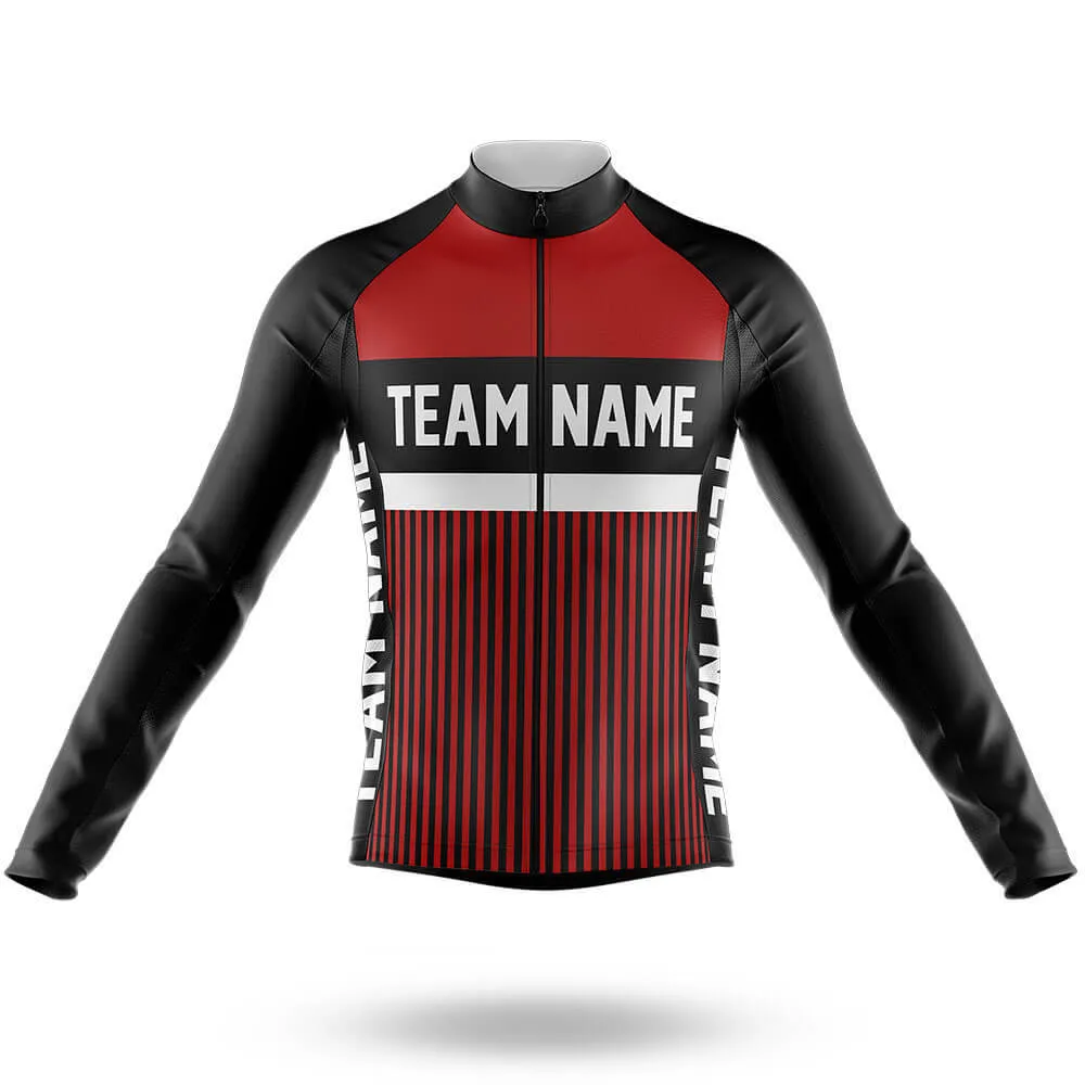 Custom Team Name M6 Red - Men's Cycling Kit