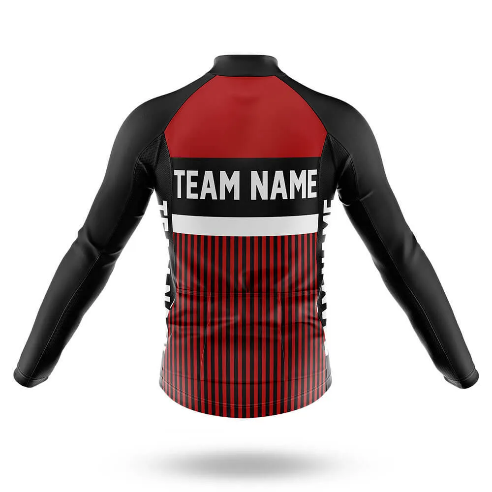 Custom Team Name M6 Red - Men's Cycling Kit