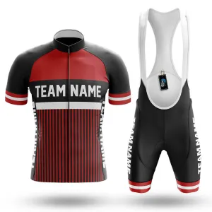 Custom Team Name M6 Red - Men's Cycling Kit