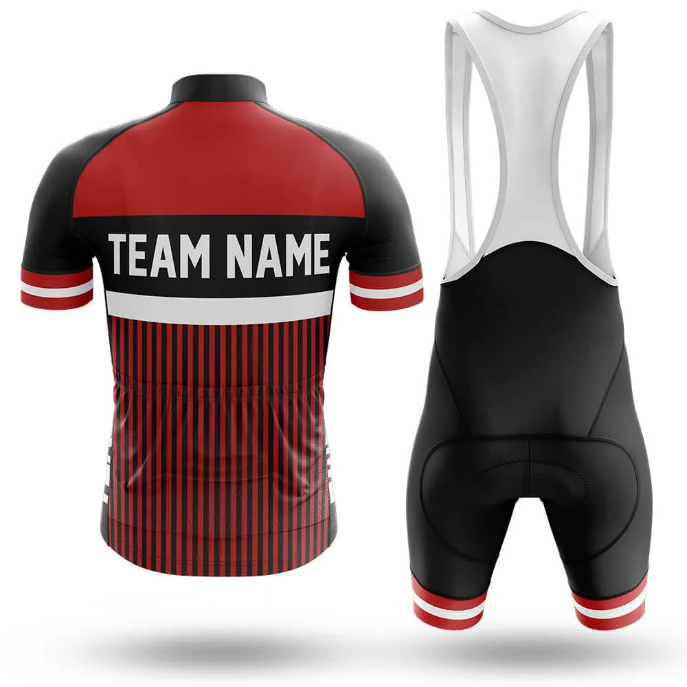 Custom Team Name M6 Red - Men's Cycling Kit