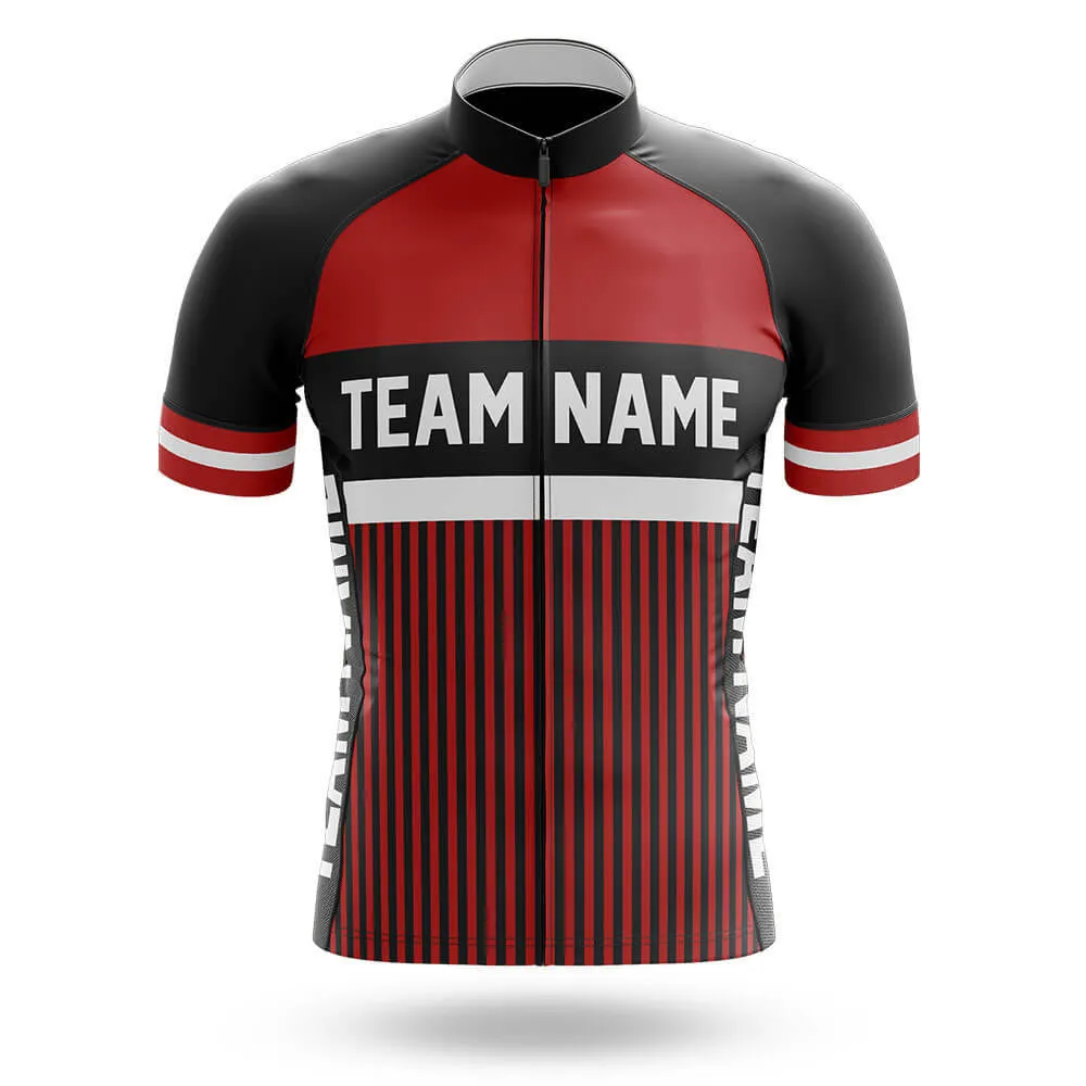 Custom Team Name M6 Red - Men's Cycling Kit