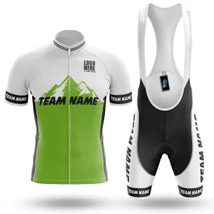 Custom Team Name V3 Green - Men's Cycling Kit