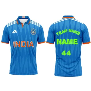 Customised India Cricket ODI Jersey With Name and Printed.