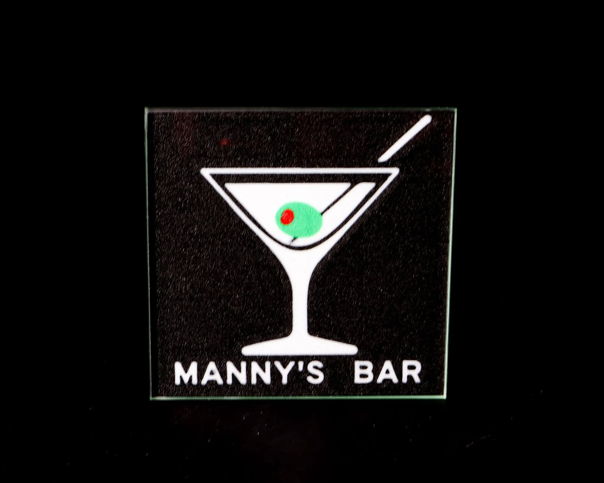 Customizable Iconic Martini Lightbox: Elevate Your Bar Experience with LightAndTimeArt!